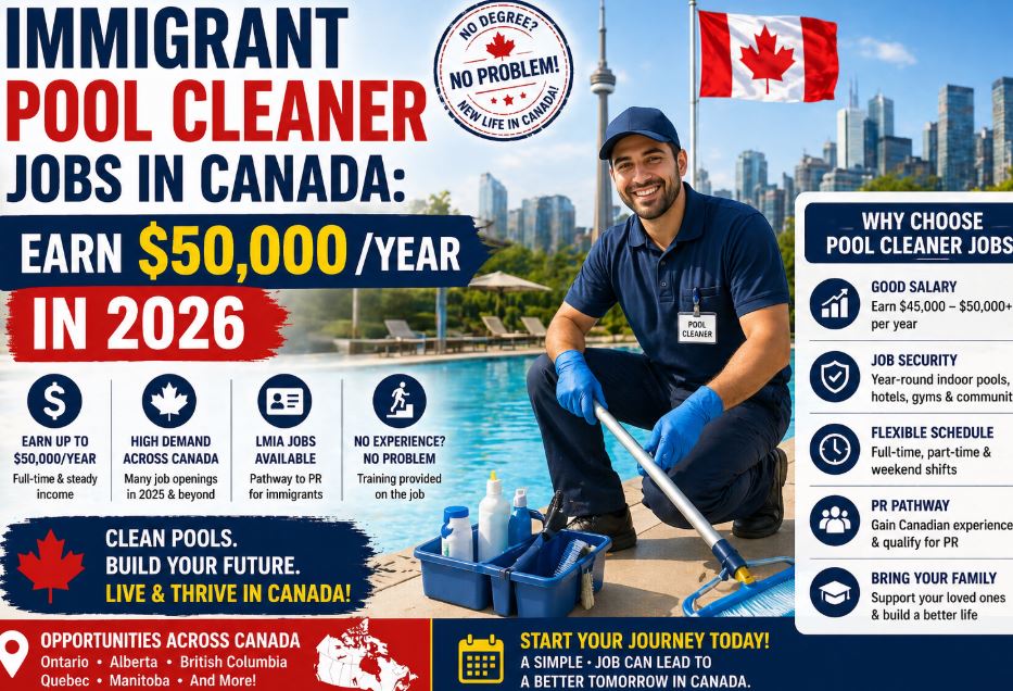 Immigrant Pool Cleaner Jobs in Canada